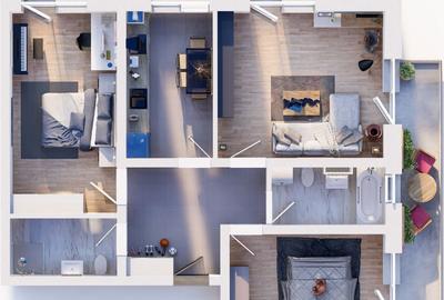 Apartament cu 3 camere în Sânpetru - 5