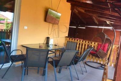 Casa individuala pe parter - mobilata - toate utilitatile - asfalt - teren 450 m - 7