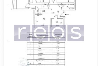 Apartament cu 3 camere în Est - 1