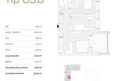 Apartament cu 3 camere în Ghencea - 1