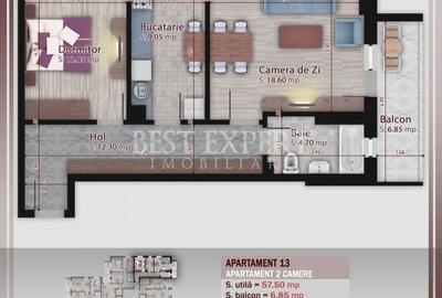 2 Camere Direct Dezvoltator -Incalzire in Pardoseala/Parcare inclusa - 7