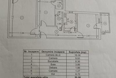 Apartament cu 2 camere decomandat, mobilat în Aviației - 14