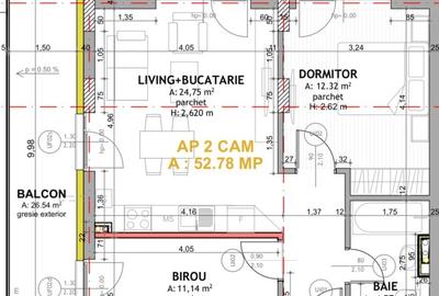Apartament cu 3 camere semidecomandat în Florești - 2