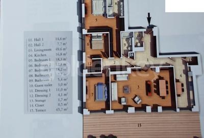 Apartament cu 4 camere decomandat, mobilat în Kiseleff - 8