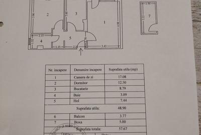 Apartament cu 2 camere decomandat în Central