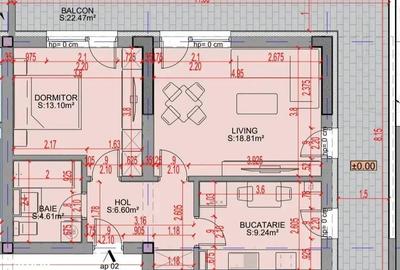 Apartament cu 2 camere în Industriilor