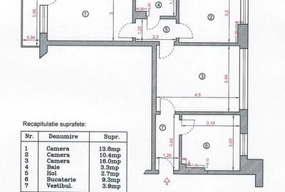 Apartament cu 3 camere semidecomandat în Ștefan cel Mare - 7