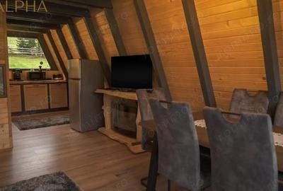 Cabana A Frame 115mp utili, Teren 3450mp, Coada Lacului Colibita - 5