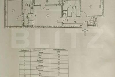 Apartament cu 3 camere în Tătărași