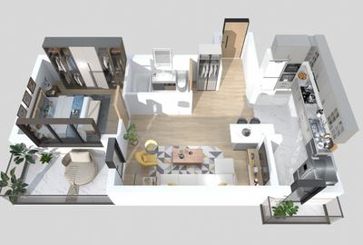 Apartament cu 2 camere semidecomandat în Moșilor - 10