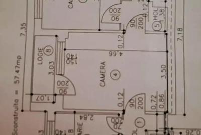 Apartament cu 2 camere semidecomandat în Ultracentral