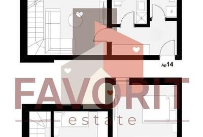 Etaj 2. Apartament pe 2 nivele. 2 bai. 2 locuri de parcare - 10