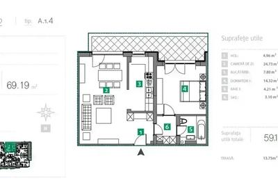 Apartament Lux 2 Camere Sisesti I Vedere Lac I Metrou - 5