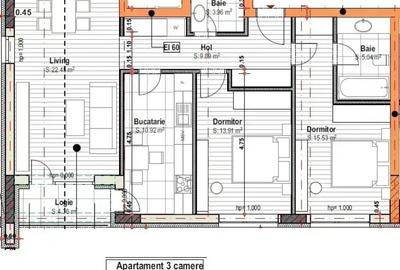 3 camere | 1 Decembrie 1918 |15 min metrou | IULIE 2026 | 86 mp - 4