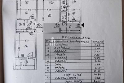 Apartament cu 3 camere semidecomandat în Titan - 3