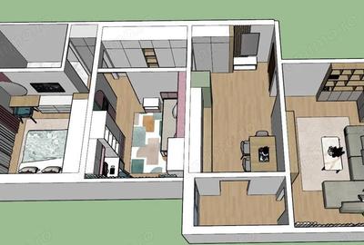 Apartament 3 cam. dec. et 4 cu acoperis si centrala - 7