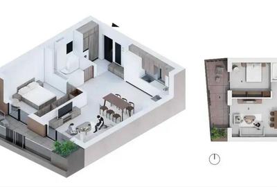 Apartament cu 2 camere în Decebal - 2