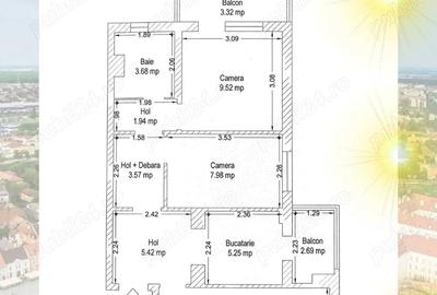 Apartament cu 3 camere decomandat în Lipovei - 1
