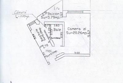 Apartament 1 camera zona Garii Marna, 42mp, etaj intermediar - 2
