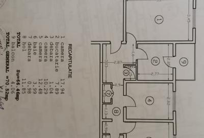 3 camere decomandat - Pacurari-  etaj 1- 70 mp - 122900 euro 3 camere decomandat - Pacurari-  etaj 1- 70 mp - 122900 euro - 2