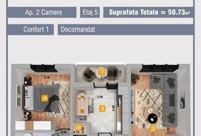 Vanzare 2camere Parc - Metrou Piata Sudului Berceni - 10