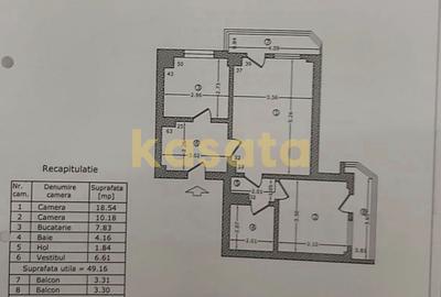 Apartament cu 2 camere semidecomandat, mobilat în Ștefan cel Mare - 11