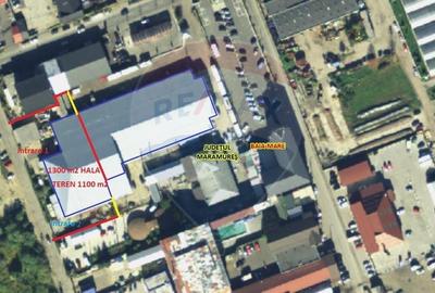 Spatiu industrial de 1,300mp / teren 2400 mp de vanzare