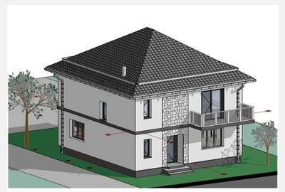 Duplex 130 mp, Curte si vedere  panoramica- Cristian, in Constructie