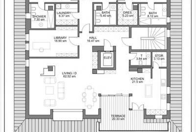 Apartament cu 5 camere semidecomandat, mobilat în Central - 10