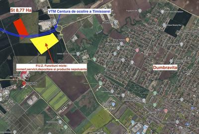 Teren agricol extravilan de 87742 mp, în Exterior Nord