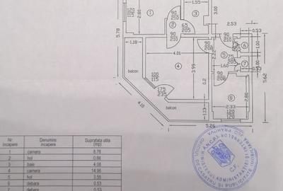 Apartament cu 2 camere semidecomandat în Republicii - 11