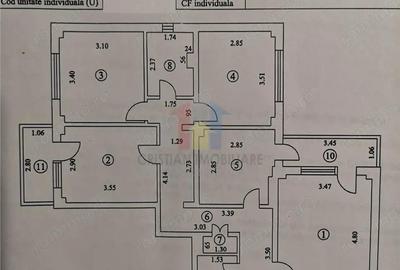 4 camere, 80 mp, etaj 2, Decomandat - Plantelor - 2