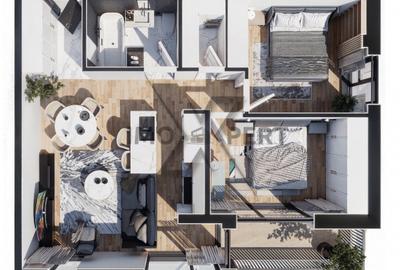 Apartament 3 camere, orientare Sud , Baciu Regal - 2