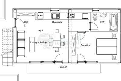 Apartament 2 camere, Valea Lupului-Rediu, intabulat - 8