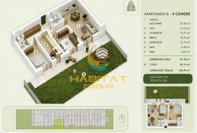 Apartament cu 4 camere în Central