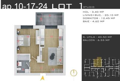 Apartament cu 2 camere în Central
