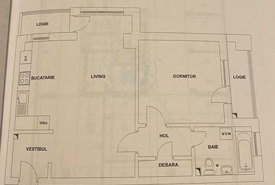 Apartament cu 2 camere decomandat în Central