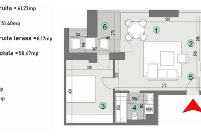 Apartament cu 2 camere în Dămăroaia - 4