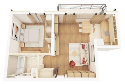 Apartament cu 2 camere semidecomandat în Freidorf - 2