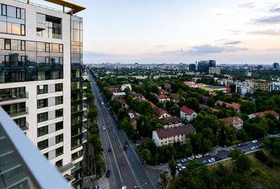 Penthouse cu 5 camere, mobilat în Barbu Văcărescu - 46