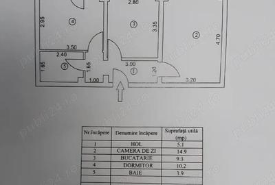 Apartament cu 2 camere decomandat în Central - 4