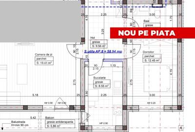 Apartament cu 2 camere decomandat în Giroc