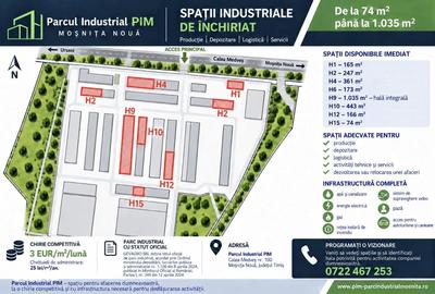 Spațiu comercial, de 2,664 mp, în Moșnița Nouă