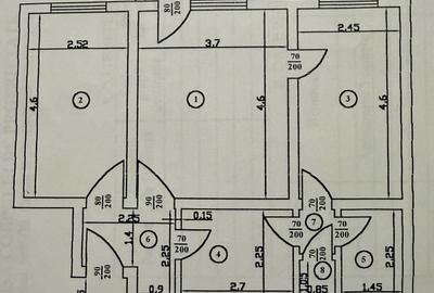 Apartament cu 3 camere decomandat în Central - 1