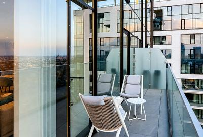 Penthouse cu 5 camere, mobilat în Barbu Văcărescu - 40