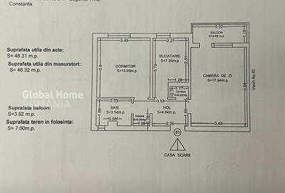 Apartament cu 2 camere decomandat în Tomis Nord - 3