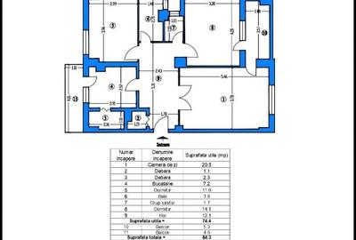 Apartament cu 3 camere decomandat în Ultracentral