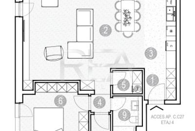 Apartament cu 3 camere semidecomandat în Grivița