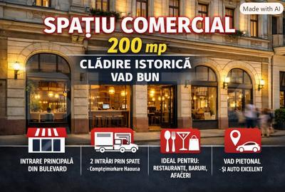 Spațiu comercial, de 202 mp, în Iosefin