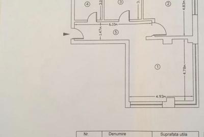 Apartament cu 3 camere decomandat, mobilat în Dacia